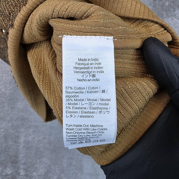 J.Crew Sequin Tank Top Womens Small Gold Scoop Neck Knit Sleeveless Party CD115 - Picture 8 of 12